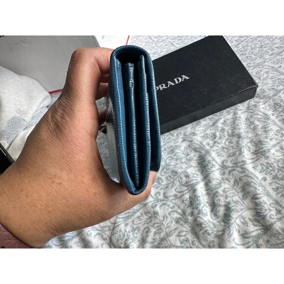 Prada long wallet Kindred blue - Picture 6 of 8